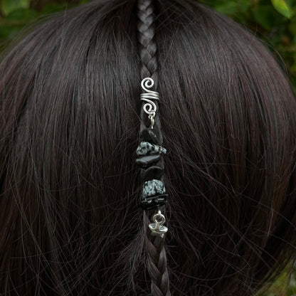 Accessoire cheveux personnalisable - argenté