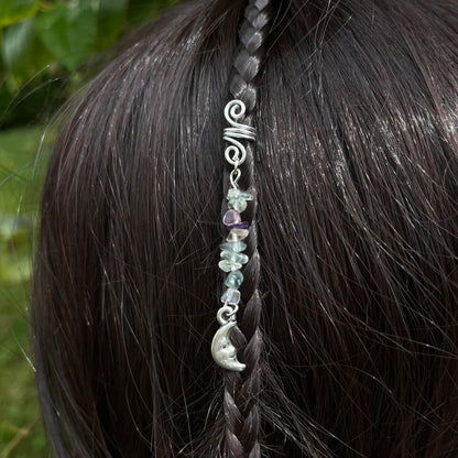 Accessoire cheveux personnalisable - argenté