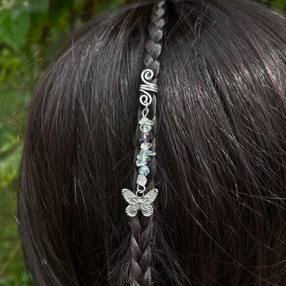 Accessoire cheveux personnalisable - argenté