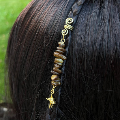 Accessoire cheveux personnalisable - doré