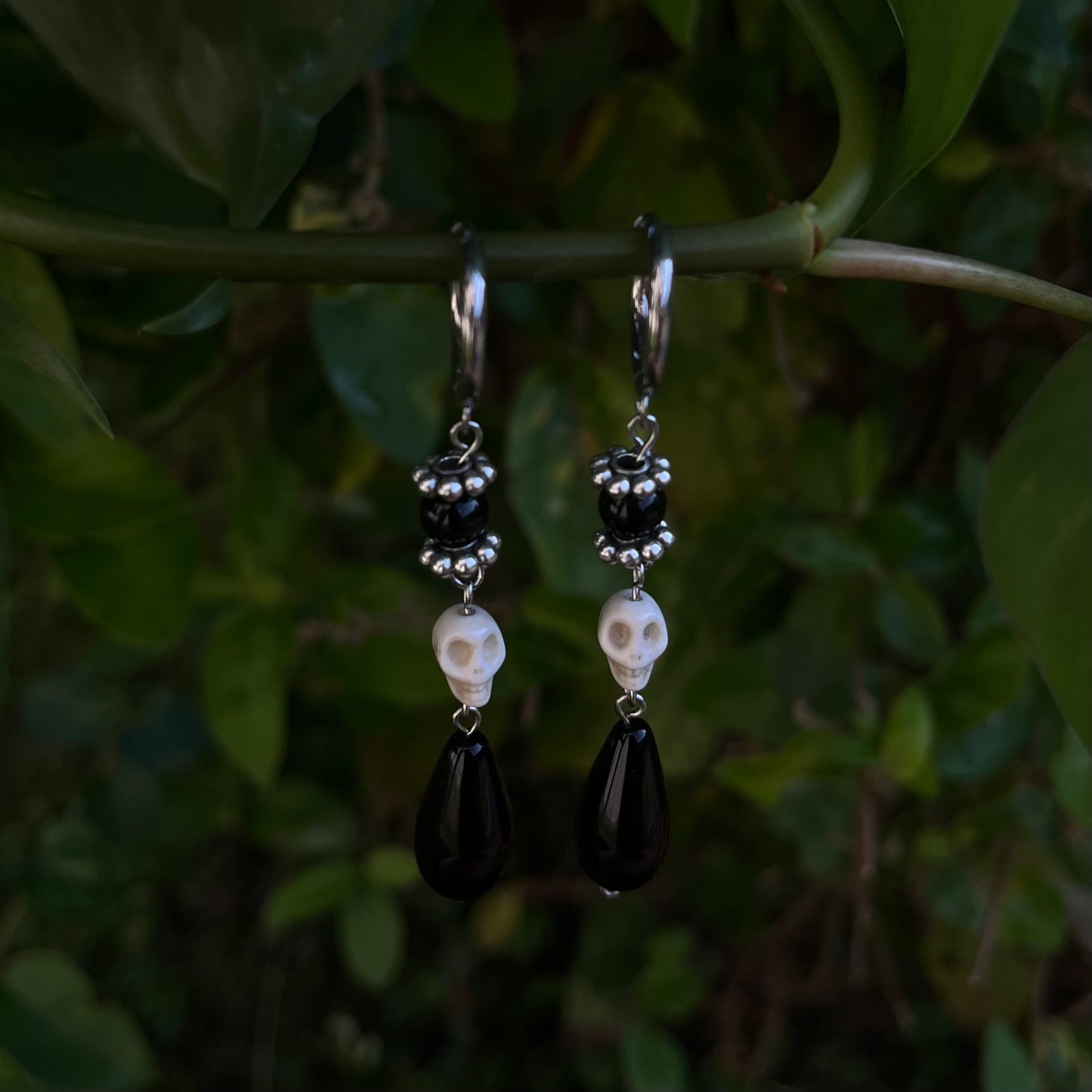 Boucles d'oreilles Morticia