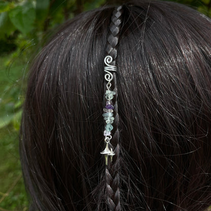 Accessoire cheveux personnalisable - argenté