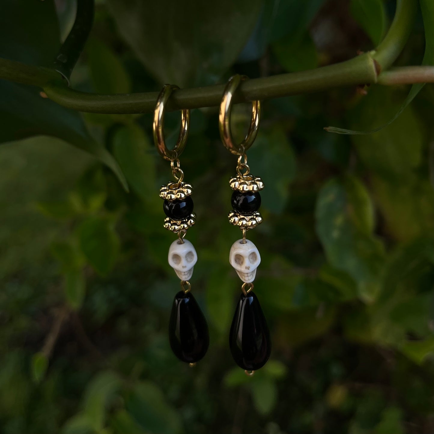 Boucles d'oreilles Morticia