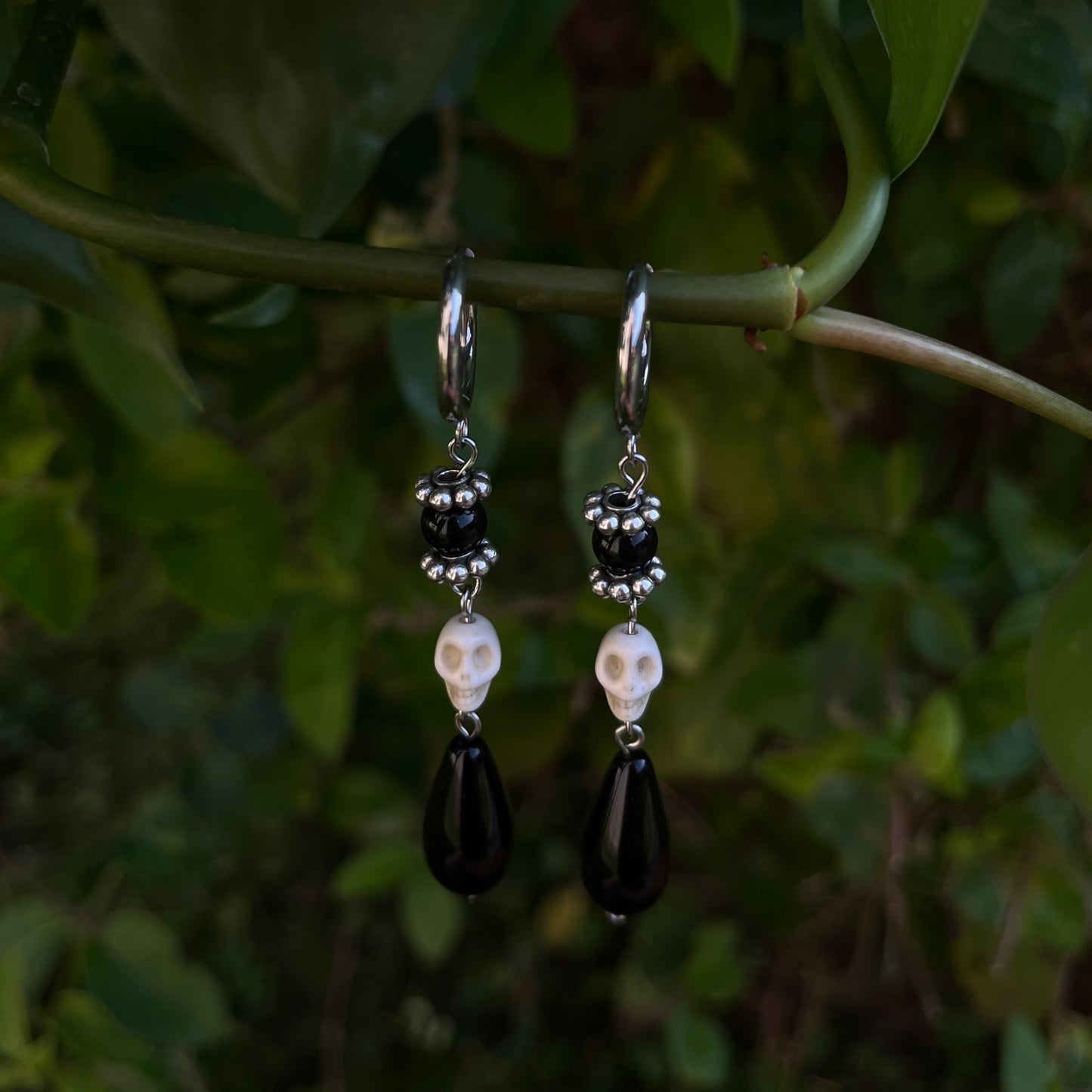 Boucles d'oreilles Morticia