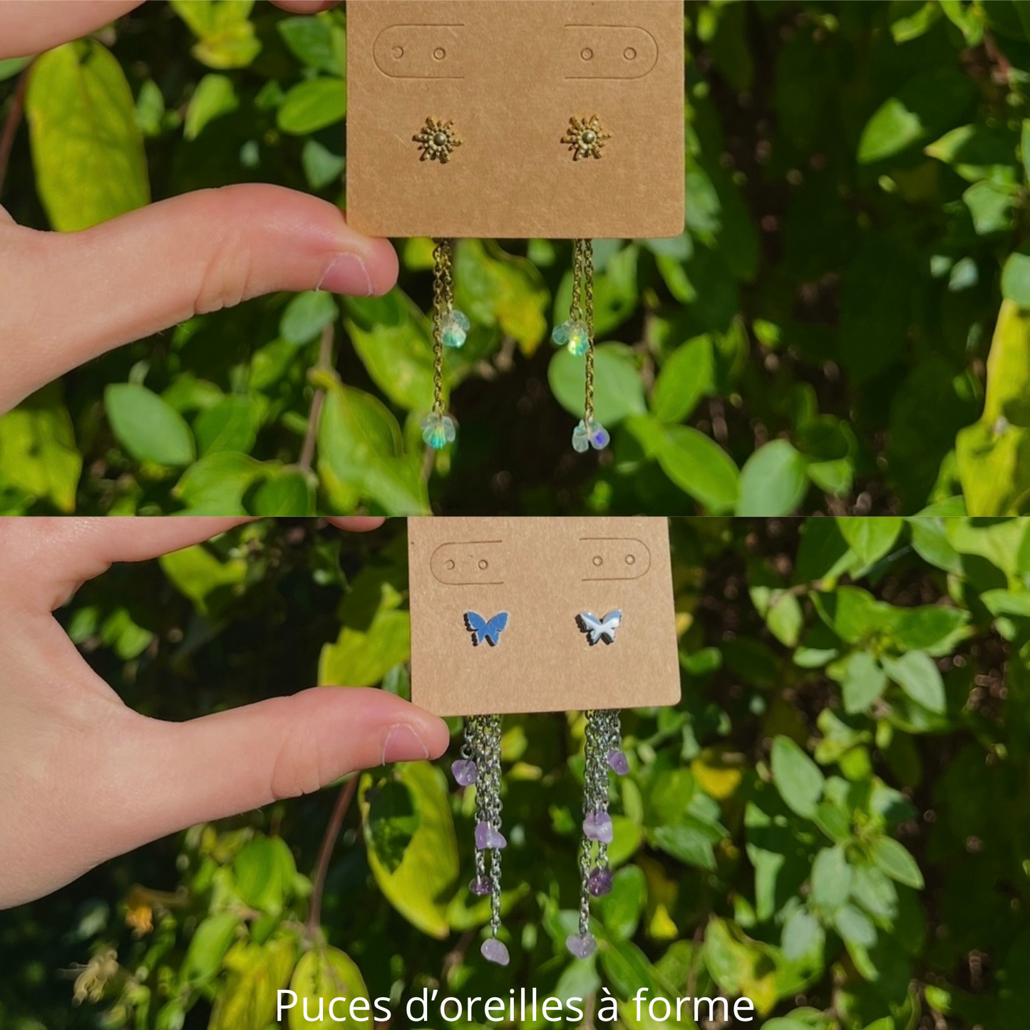 Boucles d'oreilles à customiser
