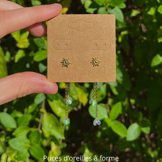 Boucles d'oreilles à customiser