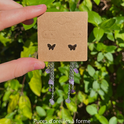 Boucles d'oreilles à customiser