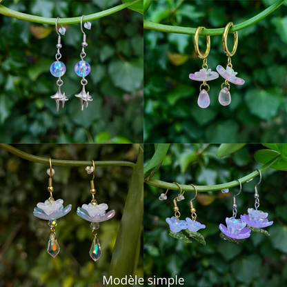 Boucles d'oreilles à customiser