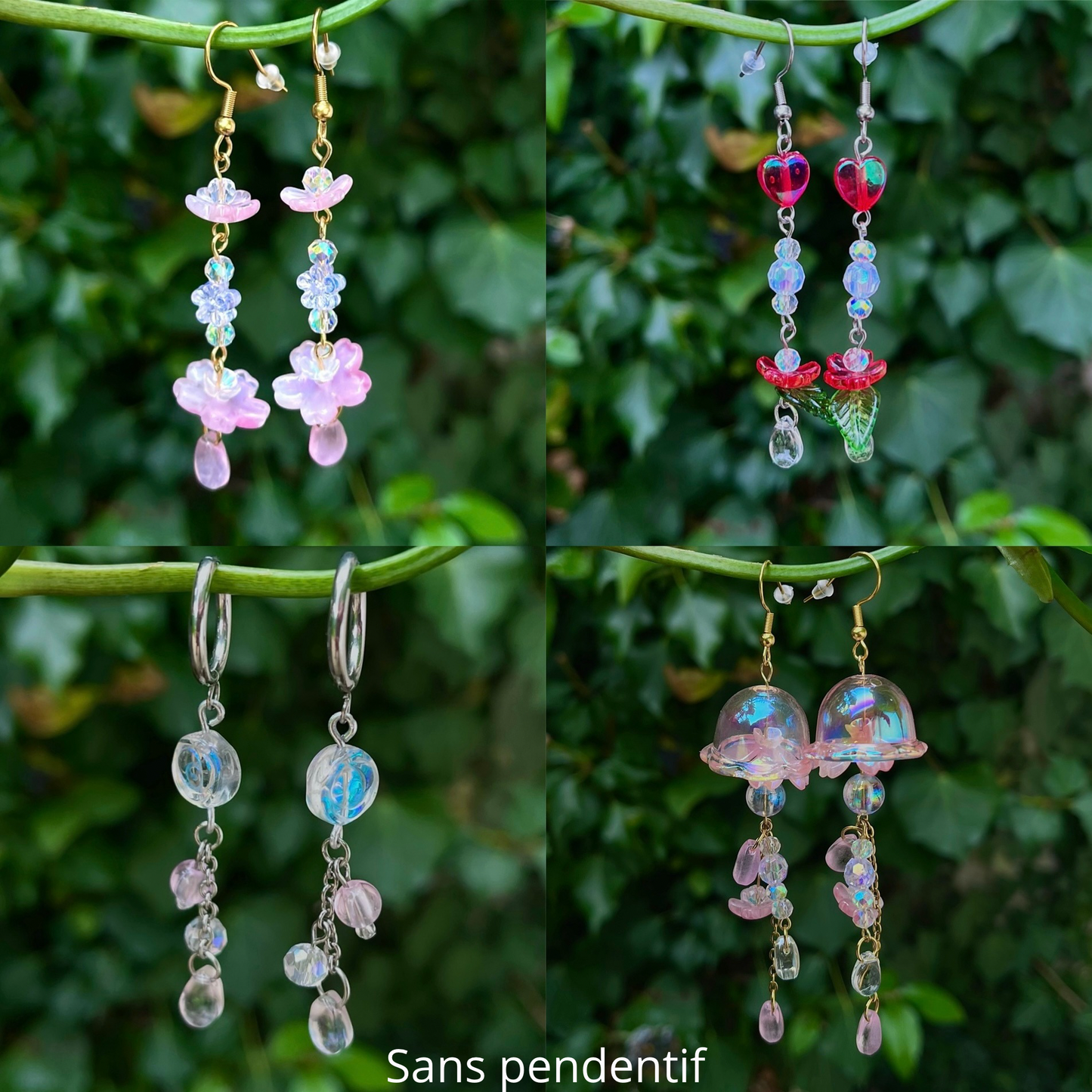 Boucles d'oreilles à customiser