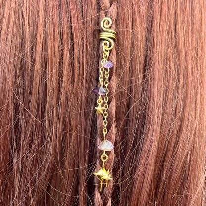 Céleste avec plusieurs étoiles - Accessoire cheveux